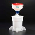 Eco Funnel 8in  System, 4L Carboy & Secondary Container, Red Lid EF-3004C-SYS